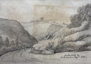 NICHOLSON Francis,Scarborough Castle and Low Peasholm,1820,David Duggleby Limited 2024-04-04
