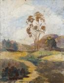 NICHOLSON Lillie May 1884-1964,Tree in a California landscape,John Moran Auctioneers US 2012-10-16
