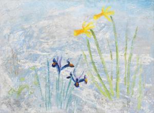 NICHOLSON Winifred 1893-1981,Flowers in Snow, Bankshead,1967,Bonhams GB 2023-11-22