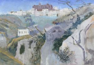 NICHOLSON Winifred 1893-1981,St John's Monastery, Patmos, Greece,1963,Christie's GB 2024-03-21