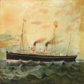 NICKERSON Robert E,A ship portrait of liner under English flag with a,Bruun Rasmussen 2008-08-12