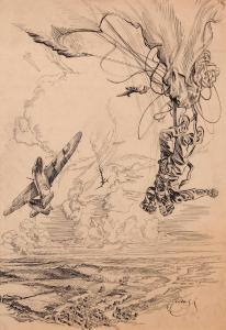 NICKLESS WILL 1902-1979,A Failed Parachute,Keys GB 2017-05-26