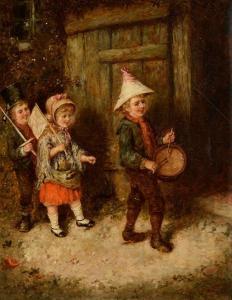 NICOL Erskine 1825-1904,Three Children Playing Marching Soldiers,1861,Morgan O'Driscoll 2024-04-09