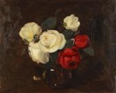 NICOL John Watson 1856-1926,Red and cream roses,Bonhams GB 2009-03-13