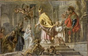 NICOLAÏ Jacques 1605-1678,La Présentation de la Vierge,Neret-Minet FR 2016-05-11