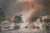 NICOLAS John Harris,The Blowing up of The Orient at the Battle ofthe N,1799,Bonhams 2008-09-23