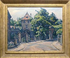 NICOLAS Richard 1890-1974,Die Helenenstraße in Regensburg,1952,Scheublein Art & Auktionen 2021-05-14