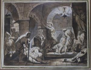NICOLET P 1770,Intérieur de prison,18th century,Bayeux Encheres FR 2022-11-11