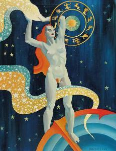 NICOLETTI RODOLFO 1914,Nude with Signs of Zodiac,1940,Levis CA 2010-10-03