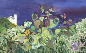 Niculiu Florin 1928-1997,Garden with Flowers,Artmark RO 2024-02-20