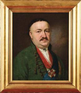 NIEDERMANN Johan 1759-1833,Portrait d\’un dignitaire polonais en habit civil ,1793,Osenat 2019-12-08
