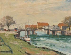 NIELSEN Arthur 1883-1946,Harbour scene,Ripley Auctions US 2009-07-26