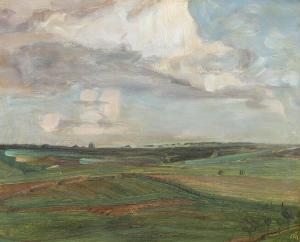 NIELSEN Ejnar 1872-1956,Landscape from Gjern,Bruun Rasmussen DK 2024-04-16