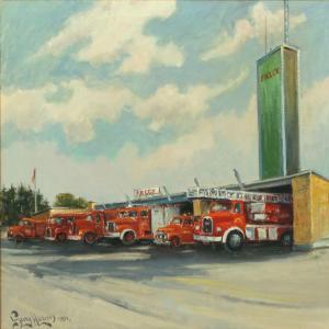 NIELSEN Georg,Fire station,1981,Bruun Rasmussen DK 2010-06-28