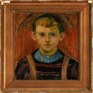 NIELSEN Jais 1885-1961,Portrait of a boy,Bruun Rasmussen DK 2009-03-30