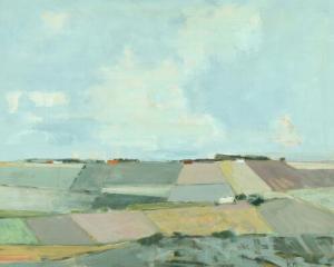 Nielsen Karl 1895-1990,Landscape with fields,Bruun Rasmussen DK 2018-06-19