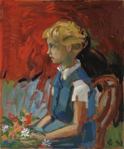 NIELSEN Poul 1920-1998,Portrait,1947,Bruun Rasmussen DK 2024-04-16