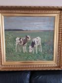 NIELSEN Reinhold 1891-1984,Cows in the field,Bruun Rasmussen DK 2022-01-13