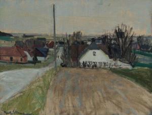 NIEMANN Karl 1908-1982,A view of a village,Bruun Rasmussen DK 2017-08-15