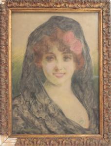 NIETO Anselmo Miguel 1881-1964,Retrato de manola,Bonanova ES 2017-12-12