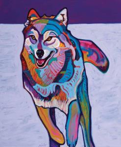 NIETO John 1936-2018,Charging Wolf,2006,Scottsdale Art Auction US 2024-04-12