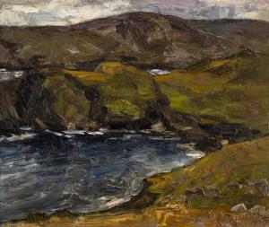 NIETSCHE Paul 1885-1950,Landscape, Co. Donegal,1934,Adams IE 2024-03-27