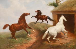 NIGHTINGALE Basil 1864-1940,Horse Study,1905,Hindman US 2023-11-01