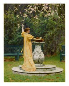 NIGHTINGALE Leonard Charles 1880-1904,Spring in Bloom,Sotheby's GB 2021-10-25