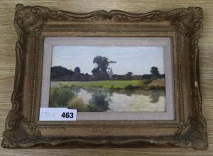 NIGHTINGALE Leonard Charles 1880-1904,The River Arun, Sussex,1906,Gorringes GB 2019-05-13