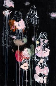 NIGRINI Michelle 1965,abstract figures,2017,Ashbey's ZA 2023-02-24