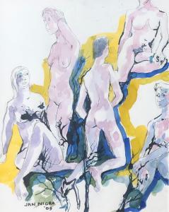 NIGRO Jan 1920-2012,Nude Study,2009,International Art Centre NZ 2023-08-22
