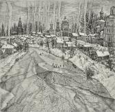 NIKIREYEV Stanislav 1932-2007,The Winter City of Torzhok,1977,Aspire Auction US 2010-05-14