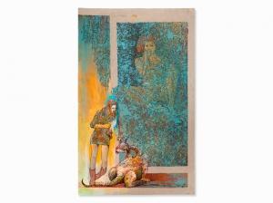 NIKOLAEV Slava 1960,Girl with Mythical Creature,2010,Auctionata DE 2015-05-20