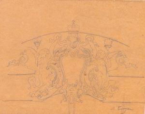 NIKOLAEVICH BENOIS Leontiy 1856-1928,Design for an ornamental moulding,Bonhams GB 2010-06-07