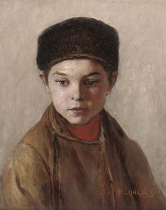 nikolai artamonovich sintsov 1870,A boy in a hat,Christie's GB 2007-09-12