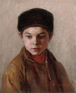 nikolai artamonovich sintsov 1870,Portrait of a boy,Christie's GB 2007-06-13