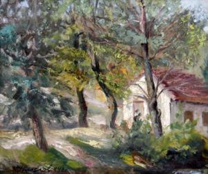 NIKOLOV SHOPA Asen 1910-1973,Landscape,1943,Victoria BG 2011-03-31