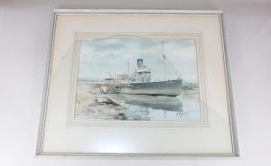 NIKOLSKY A 1900-1900,view of a paddle steamer,1940,Henry Adams GB 2021-04-29