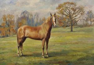 NIKOLSKY Alexei 1889-1975,A Horse Standing in a Field,1964,John Nicholson GB 2019-09-04