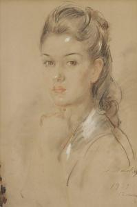 NIKOLSKY Eugene,Portrait de femme,1939,Ader FR 2014-05-14