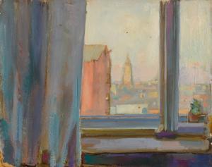 NIKRITIN Solomon Borisovich 1898-1965,Rooftops, Moscow,1941,Sotheby's GB 2021-06-08