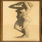 NILSEN Lars 1800-1900,A female nude,1919,Bruun Rasmussen DK 2009-11-09