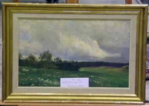 NILSON Seth 1869-1918,Landskapsmotiv med sommarhagar.,Auktionskompaniet SE 2008-04-27