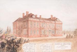 NISBETT Norman Clayton 1860-1918,Fairfield House, Droxford, Hampshire,Dreweatts GB 2015-06-17