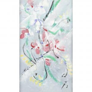 NISHIMURA Keiyu 1909-2000,FLOWER,New Art Est-Ouest Auctions JP 2022-11-26