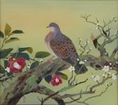 NISHINO Shinsen,wild pigeon in spring,Mainichi Auction JP 2022-08-19