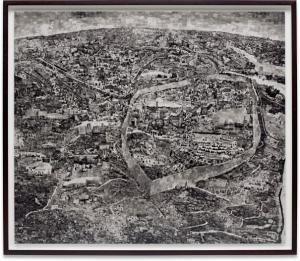 NISHINO Sohei 1982,Diorama Map Jerusalem,2013,Phillips, De Pury & Luxembourg US 2021-11-23