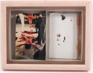 NITSCH Hermann,Colour photograph / blood stained fabric and a tes,Palais Dorotheum 2014-12-17