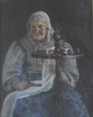 NITSCH WILLIM Helene 1900-1900,The seamstress,Halls GB 2017-03-22