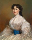 NITSCHNER Jakob Franz 1800-1800,Portrait einer Dame inweißem Kleid,Palais Dorotheum AT 2010-02-17